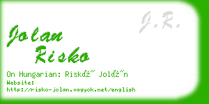 jolan risko business card